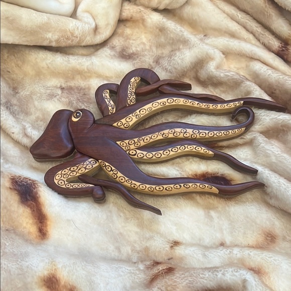 Wooden Octopus Wall Art - Picture 2 of 5